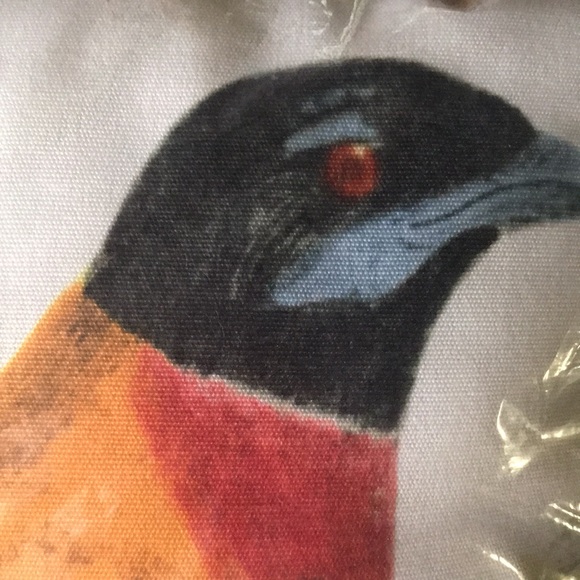 Pottery Barn Alaina Bird Large 20x20 Indoor/Outdoor Pillow with Florals … - Picture 12 of 15